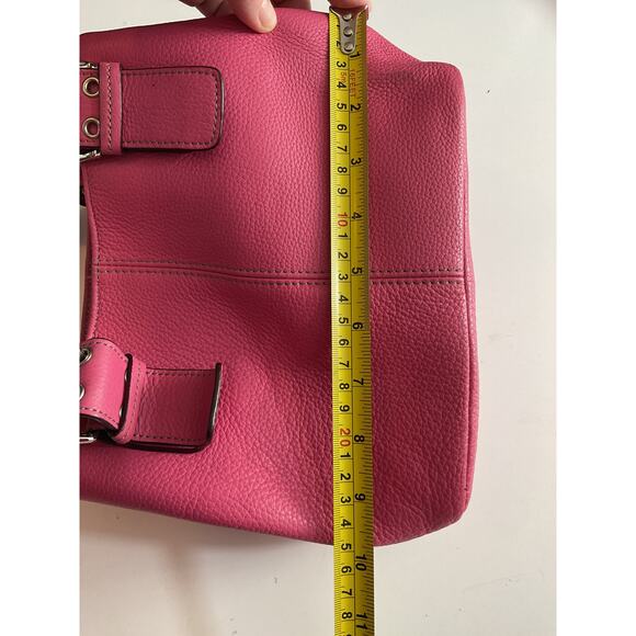 Tignanello Genuine Leather Pink Purse Bag Satchel - Picture 4 of 14